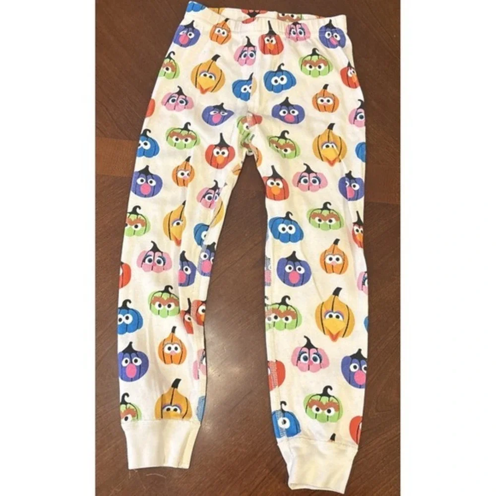 Hanna Andersson Sesame Street Character Pumpkin PJ Set Size‎ 100 US 4